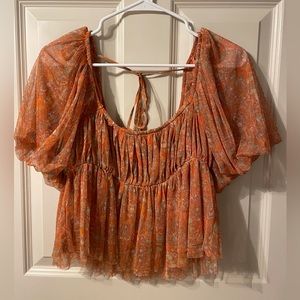Free People tulle top
